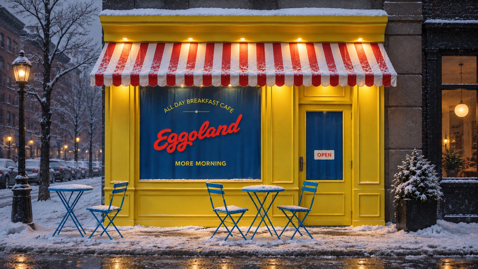 Eggoland cafe storefront exterior
