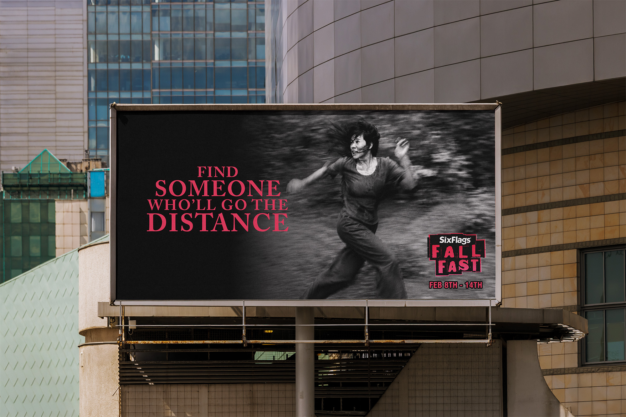 Six Flags Fall Fast billboard: Wouldn't you rather be haunted than ghosted?