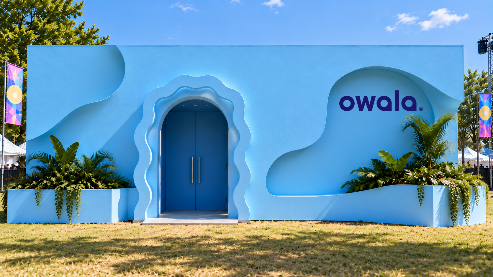 Owala festival activation exterior