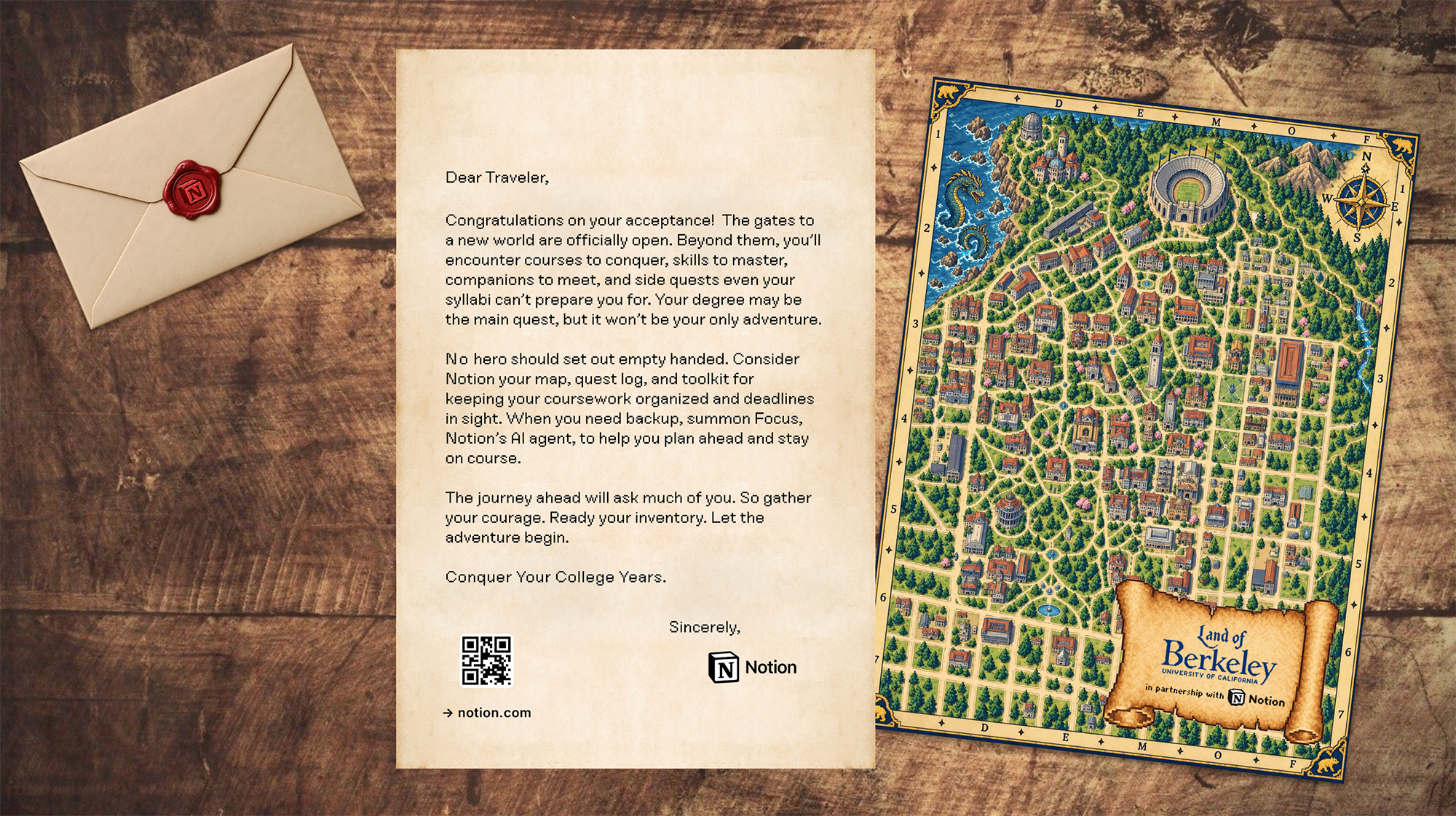Notion letter styled rpg medieval style