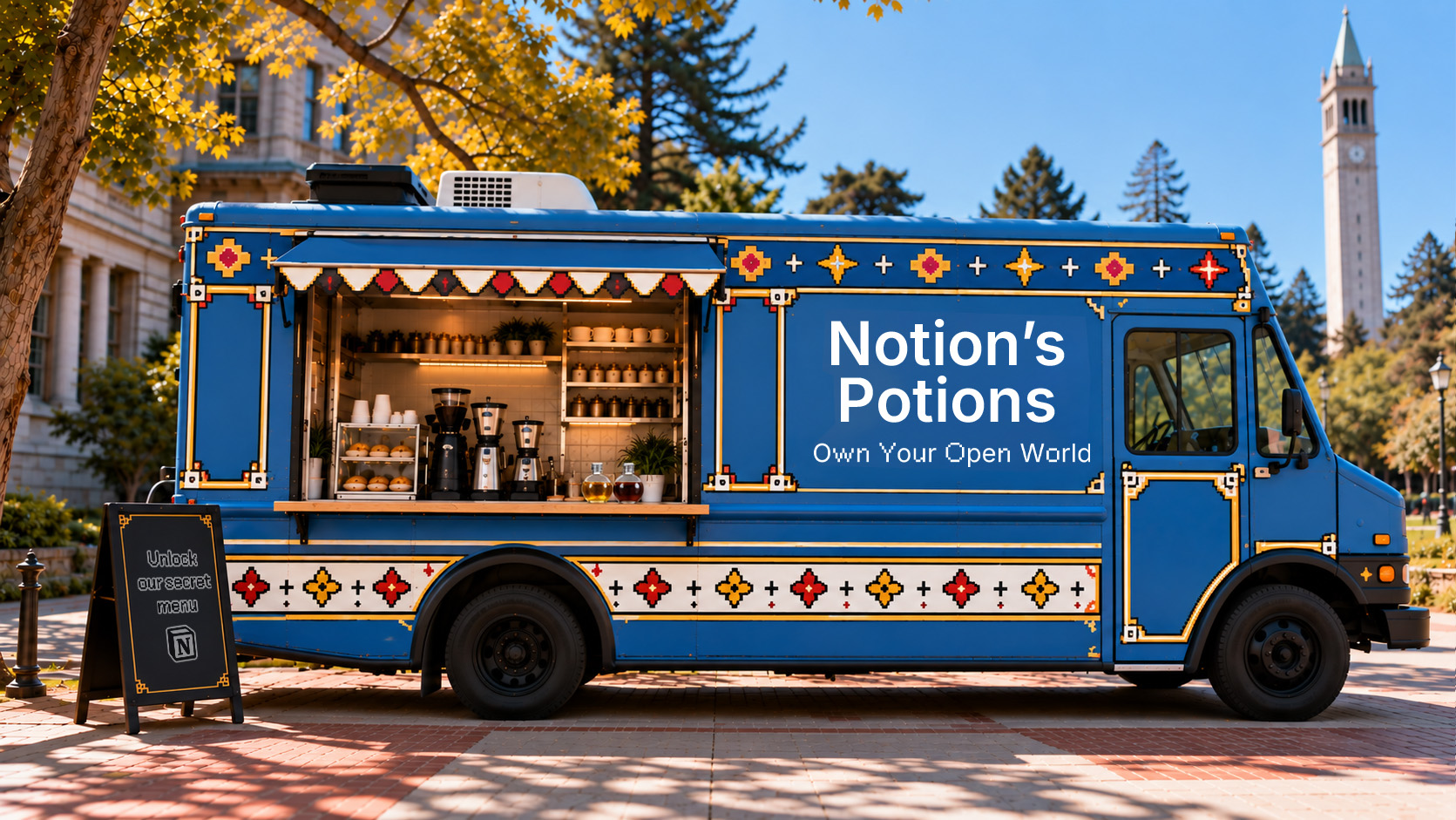 Notion drink truck rpg medieval style