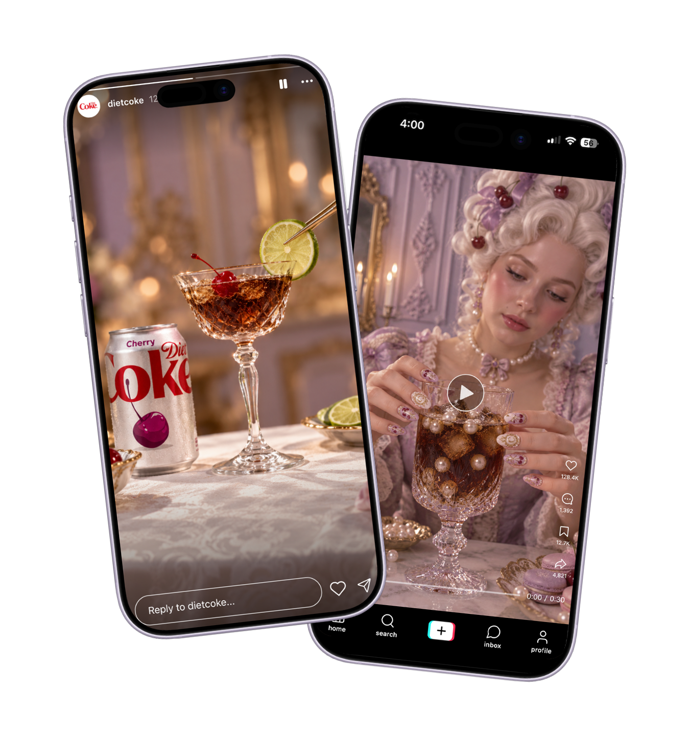RoCOKEco mocktail recipe Instagram Story and ASMR TikTok video